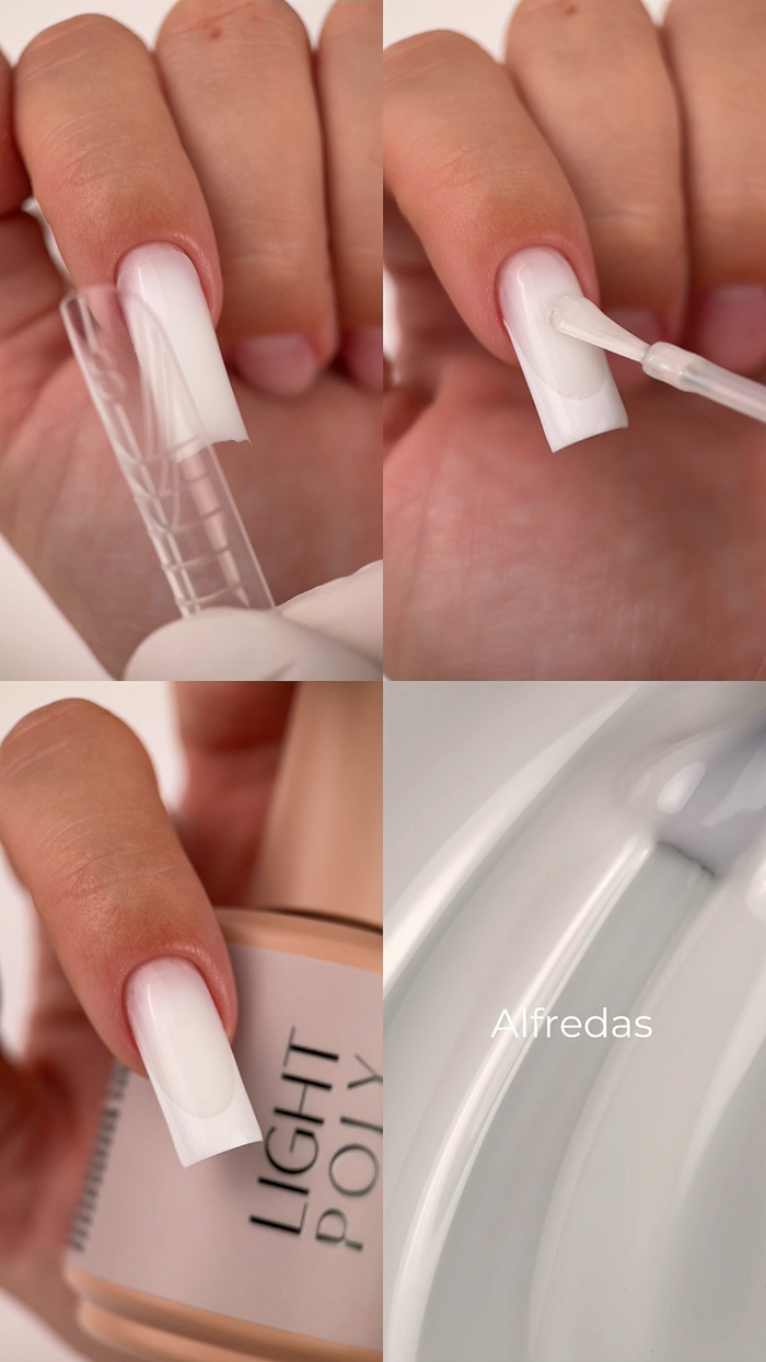 UV LIGHT POLY ALFREDAS – polygel liquide pour ongles [White] 30 ml