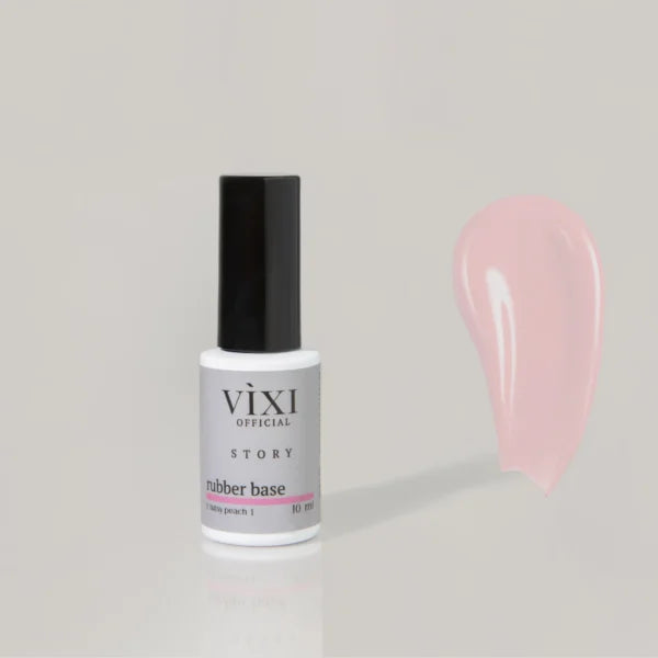 BASE RUBBER pour vernis gel – TUTSY PEACH (ŠVIESI PERSIKINĖ)